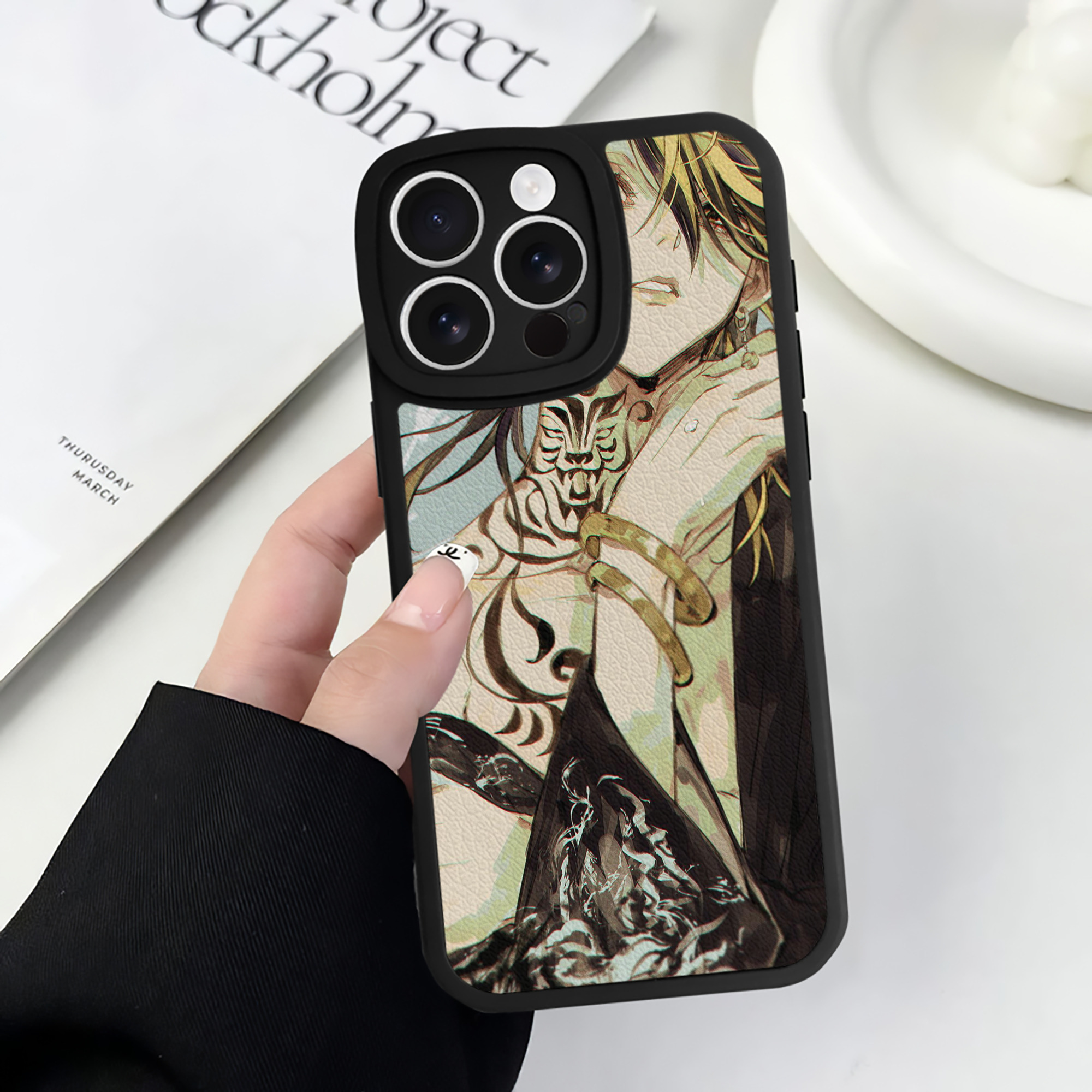 （画像用） 東京リベンジャーズ Tokyo Revengers 【iPhone 16シリーズ対応】シリコンスマホケース（レザー調） 材質：シリコン